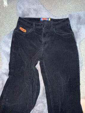 Empyre Spray Can Black Corduroy Skate Pants